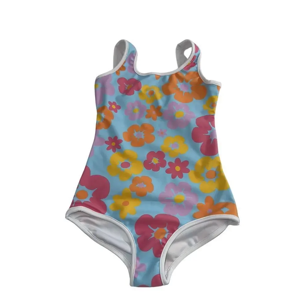 The Sundance Company Summers Daydream Youth One Piece Swimsuit Size 7